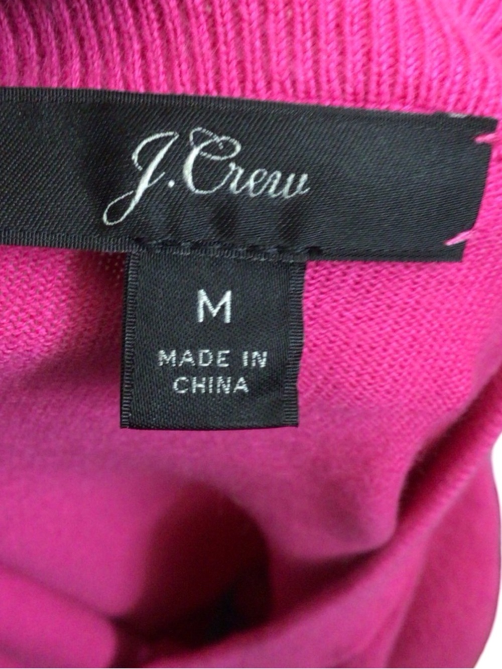 J. Crew Hot Pink Button-Up Cardigan size medium - Picture 5 of 5